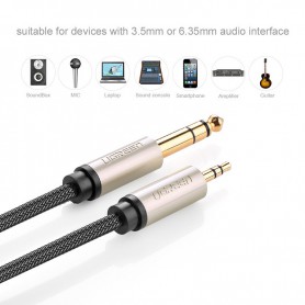 UGREEN, UGREEN 3.5mm Male to 6.35mm Male Jack Audio Cable, Audio cables, UG085-CB