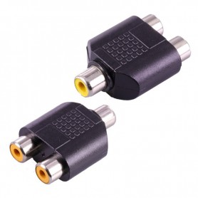 Oem - RCA Female to 2x RCA Female RCA Splitter Converter - Audio adapters - AL324