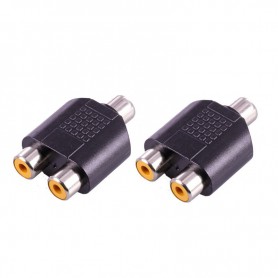 Oem - RCA Female to 2x RCA Female RCA Splitter Converter - Audio adapters - AL324