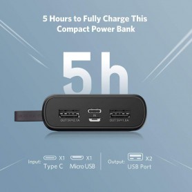 UGREEN, UGREEN 10000mAh Mini Dual USB Powerbank 1A/2.1A, Powerbanks, UG421-CB