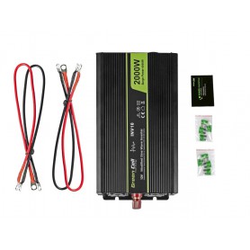 Green Cell - 2000W DC 12V to AC 230V with USB Current Inverter Converter - Battery inverters - GC009