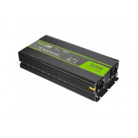 Green Cell - 3000W DC 12V to AC 230V with USB Current Inverter Converter - Pure/Full Sine Wave - Battery inverters - GC011