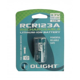 Olight RCR123A 650mAh 3.7V Rechargeable battery