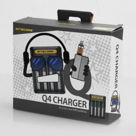 NITECORE, NITECORE Q4 4-Bay 2A Quick Battery Charger for Li-ion IMR, Battery chargers, MF004-CB