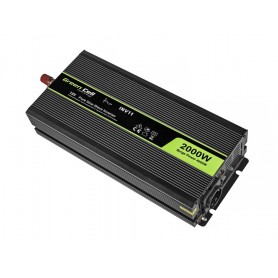 Green Cell - 2000W DC 12V to AC 230V with USB Current Inverter Converter - Pure/Full Sine Wave - Battery inverters - GC033