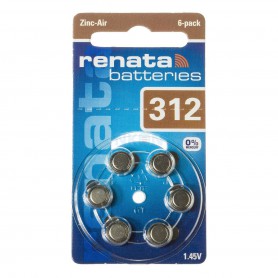 Renata - Renata ZA 312 Hearing Aid Battery - Hearing batteries - NK403-CB