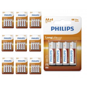 PHILIPS - AA R3 Philips Longlife Zinc Alkaline - Size AA - BS391-CB