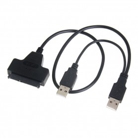 Oem, USB 2.0 to SATA 7+15 Pin Adapter for 2.5" HDD Hard Disk Drive, SATA and ATA adapters, AL328