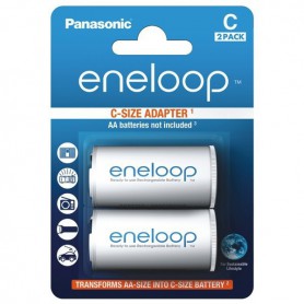 Panasonic - Panasonic Eneloop Adapter AA R6 to Baby C - 2 Pieces - Battery accessories - BS142-CB