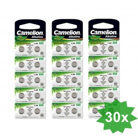 Camelion - Camelion AG8 G8 LR55 391 LR1120 1.5V Alkaline button cell battery - Button cells - BS390-CB
