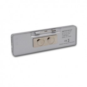 Sertronics - Sertronics LED name tag 9.3x3cm silver edge - LED gadgets - ON6295-CB