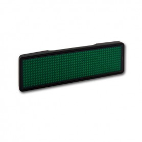 Sertronics - Sertronics LED name tag 9.3x3cm black edge - LED gadgets - ON6296-CB
