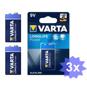 Varta - Varta Longlife Power 9V / E-Block / 6LP3146 Alkaline battery - Other formats - BS259-CB