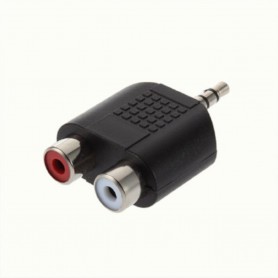 Tulip Jack 3.5 mm Stereo Adapter Converter 2x Composite 6043