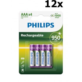 PHILIPS - Philips MultiLife 1.2V AAA/HR03 950mah NiMh rechargeable battery - Size AAA - BS051-CB