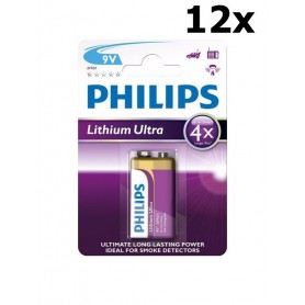 PHILIPS - Philips Lithium Ultra 1200mAh 9V E-Block 6FR61 battery - Other formats - BS430-CB