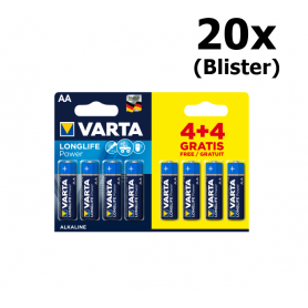 Varta - Varta Longlife Power Alkaline batteries AA / LR6 (Mignon) 1.5V 2950 mAh - Size AA - BS459-CB