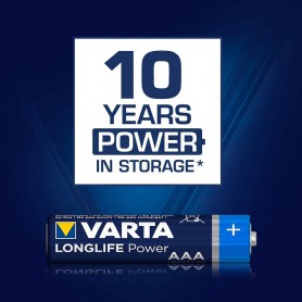 Varta - AAA LR03 Varta Longlife Power alkaline battery 1.5V - Size AAA - BS460-CB