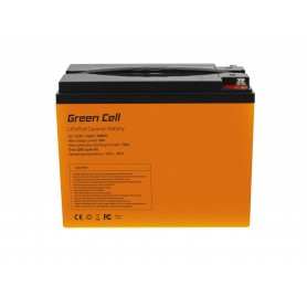 Green Cell, Green Cell LiFePO4 12.8V 42Ah battery for solar panels and campers, LiFePO4 battery, GC088