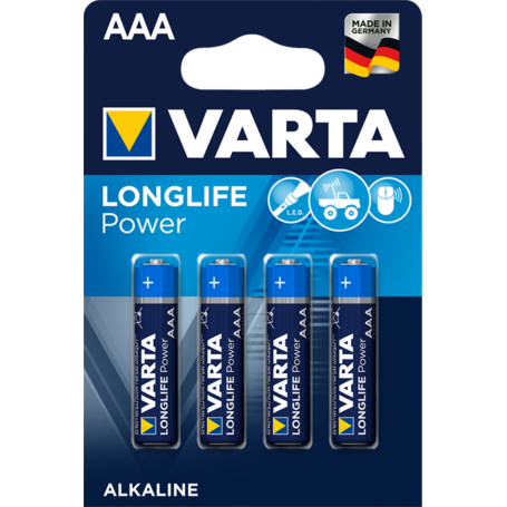 Varta, VARTA Longlife Power LR03 / AAA / R03 / MN 2400 1.5V alkaline battery, Size AAA, BS136-CB