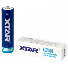 XTAR - Xtar 2600mAh 3.7V 18650 PCB PROTECTED battery - Size 18650 - BL354
