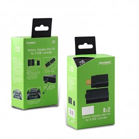 DOBE, 2x 600mAh NiMH Battery Pack + USB docking station XBOX One X S compatible, Xbox One, AL232