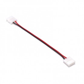 Oem, 10mm 2 Pin Single Color LED Strip Click to Click 15cm Connector Cable Wire, LED connectors, LSCC05