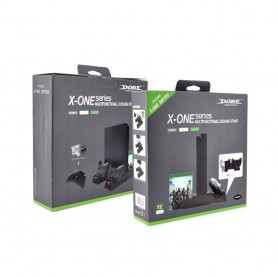 DOBE, Duo Charging Cooling Stand + 2 batteries for XBOX One One X and One S, Xbox One, AL1119-XB1