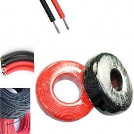 Oem - 4mm2 (12AWG) Solar Wire - Red or Black - 1 Meter - Cabling and connectors - AL250-SOLAR-CB