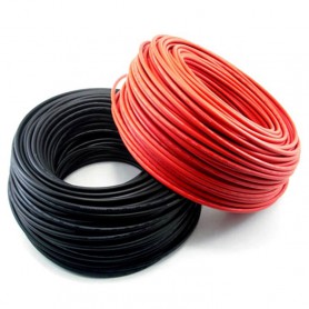 Elettro Brescia - 4mm2 (12AWG) Solar Wire - Red or Black - 50 Meter - Cabling and connectors - AL251-SOLAR-CB