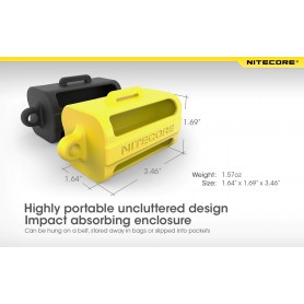 NITECORE - Nitecore NBM40 18650 Travel Silicon Case holder Magazine - Battery accessories - BS009-CB