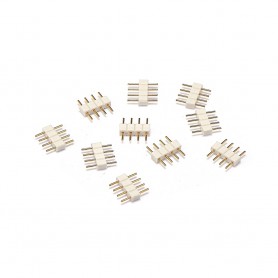 Oem, 10x 10mm 4pin Male-Male RGB LED Strip Connector, LED connectors, LSC47