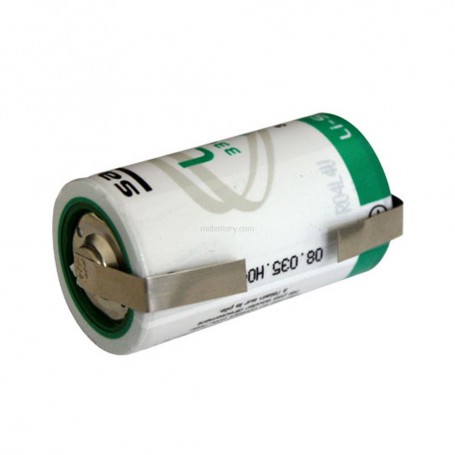 SAFT, SAFT LS 33600 D-Format lithium battery 3.6V - With Solder Lips, Size C D 4.5V XL, NK101-TAG-CB