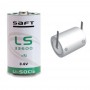 SAFT, SAFT LS 33600 D-Format lithium battery 3.6V - With Solder Lips, Size C D 4.5V XL, NK101-TAG-CB