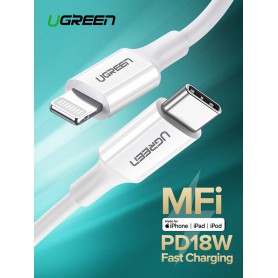 UGREEN - UGREEN MFi Lightning to USB C / USB-C / USB Type C Male - USB adapters - UG-60746-CB
