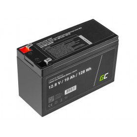 Green Cell, Green Cell LiFePO4 12.8V 10Ah battery for solar panels and campers, LiFePO4 battery, GC110-LPO10AH