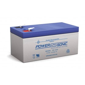 POWER SONIC, POWER SONIC 12V 3.4Ah F1 PS-1230F1 Rechargeable Lead-acid Battery, Battery Lead-acid , PS-1230F1