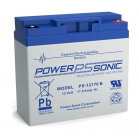 POWER SONIC, POWER SONIC 12V 17Ah T12 PS-12170B Rechargeable Lead-acid Battery, Battery Lead-acid , PS-006