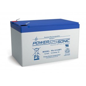POWER SONIC, POWER SONIC 12V 12Ah F1 PS-12120VdS Rechargeable Lead-acid Battery, Battery Lead-acid , PS-12120VdSF1