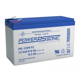 POWER SONIC, POWER SONIC 12V 8.8Ah F2 PG-12V9F2 LONG LIFE Rechargeable Lead-acid Battery, Battery Lead-acid , PG-12V9F2