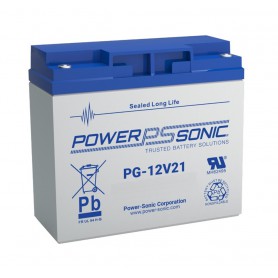 POWER SONIC, POWER SONIC 12V 20Ah T12 PG-12V21 LONG LIFE Rechargeable Lead-acid Battery, Battery Lead-acid , PG-12V21B
