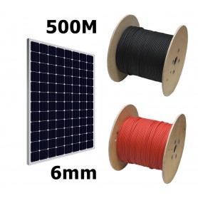 Elettro Brescia, 6mm2 Solar Wire - Red or Black - 500 Meter, Cabling and connectors, 6MM-500M-CB