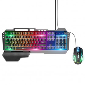 HOCO - HOCO GM12 Keyboard Mouse Gaming Set RGB Light and Shadow - Various computer accessories - H-GM12