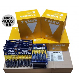 Varta - Masterbox 400x Varta AA / LR6 Longlife Power Alkaline 1.5V - Size AA - BS504