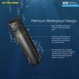 HOCO - Nitecore NPB1 5000mAh Powerbank IP65 Waterproof - Powerbanks - NPB1