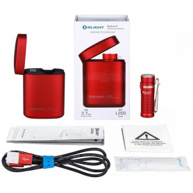 OLIGHT, Olight Baton 3 Premium Kit Red Limited Edition 1200 Lumen LED, Flashlights, BATON-3-KIT-RD