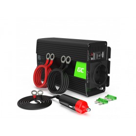 Green Cell - 300W Green Cell Power Inverter 12V to 230V Pure sine wave - Battery inverters - GC035-INV05DE