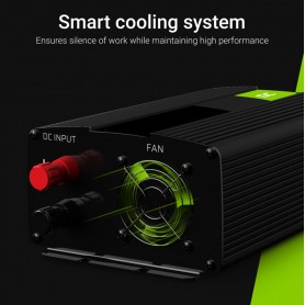Green Cell - Green Cell Power Inverter 12V to 230V 300W/600W Pure sine wave - Battery inverters - GC035-INV05DE