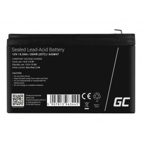 Green Cell, Green Cell 12V 8.5Ah 8500mAh VRLA AGM Battery, Battery Lead-acid , GC363-AGM47