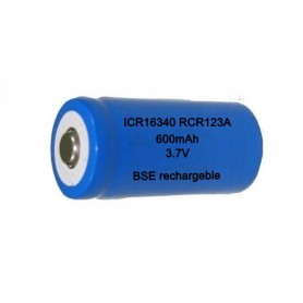 BSE - BSE ICR16340 16340 RCR123A 600mAh 3.7V Lithium rechargeable battery - Other formats - BS427-3.7V-CB
